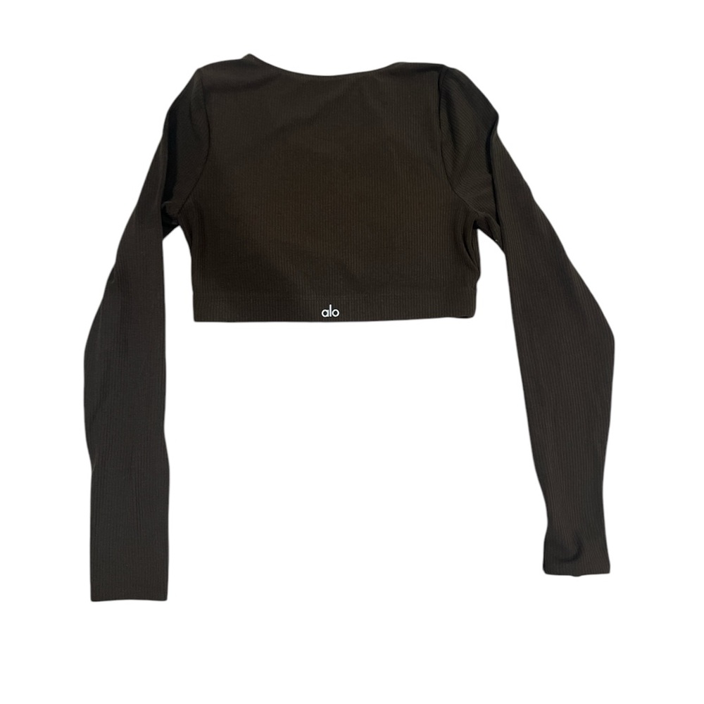 Alo Long Sleeve Ribbed Top - Picture 2 of 9